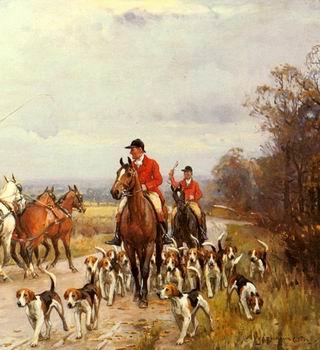 unknow artist Classical hunting fox, Equestrian and Beautiful Horses, 093. oil painting picture